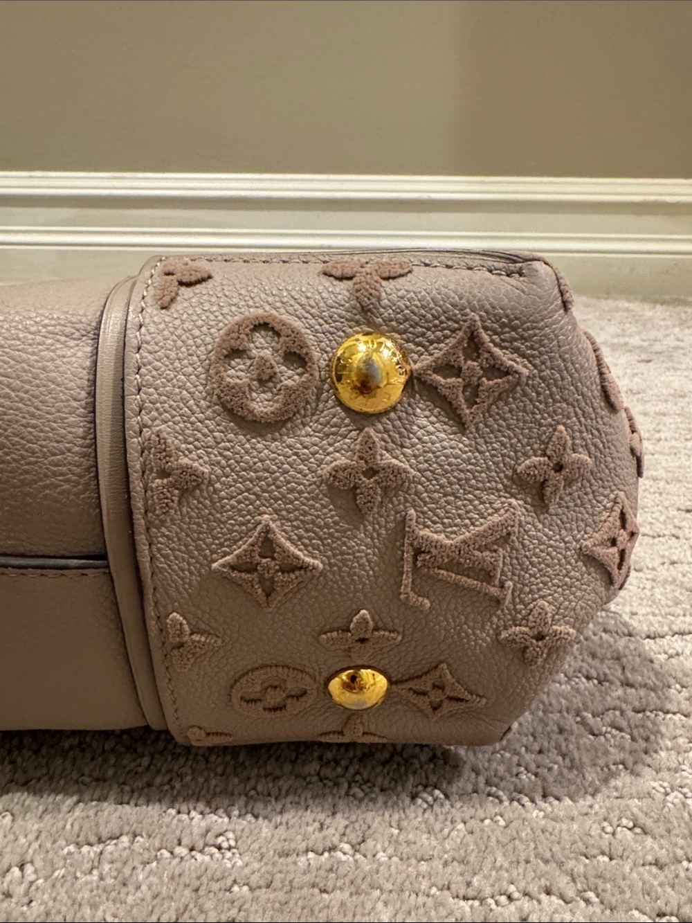 Louis Vuitton PM Mono Velour Galet Tote - Picture 13 of 16
